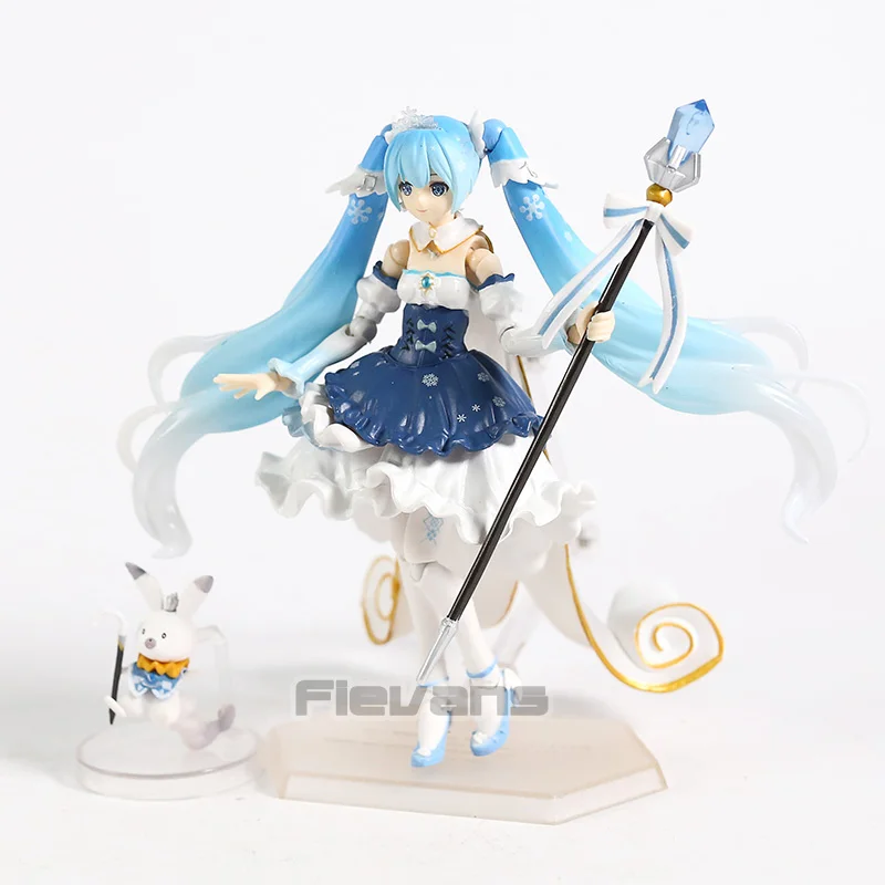Снежная Мику Figma EX-054 Хацунэ Мику принцесса вер. ПВХ фигурка Вокалоид Коллекционная модель игрушки