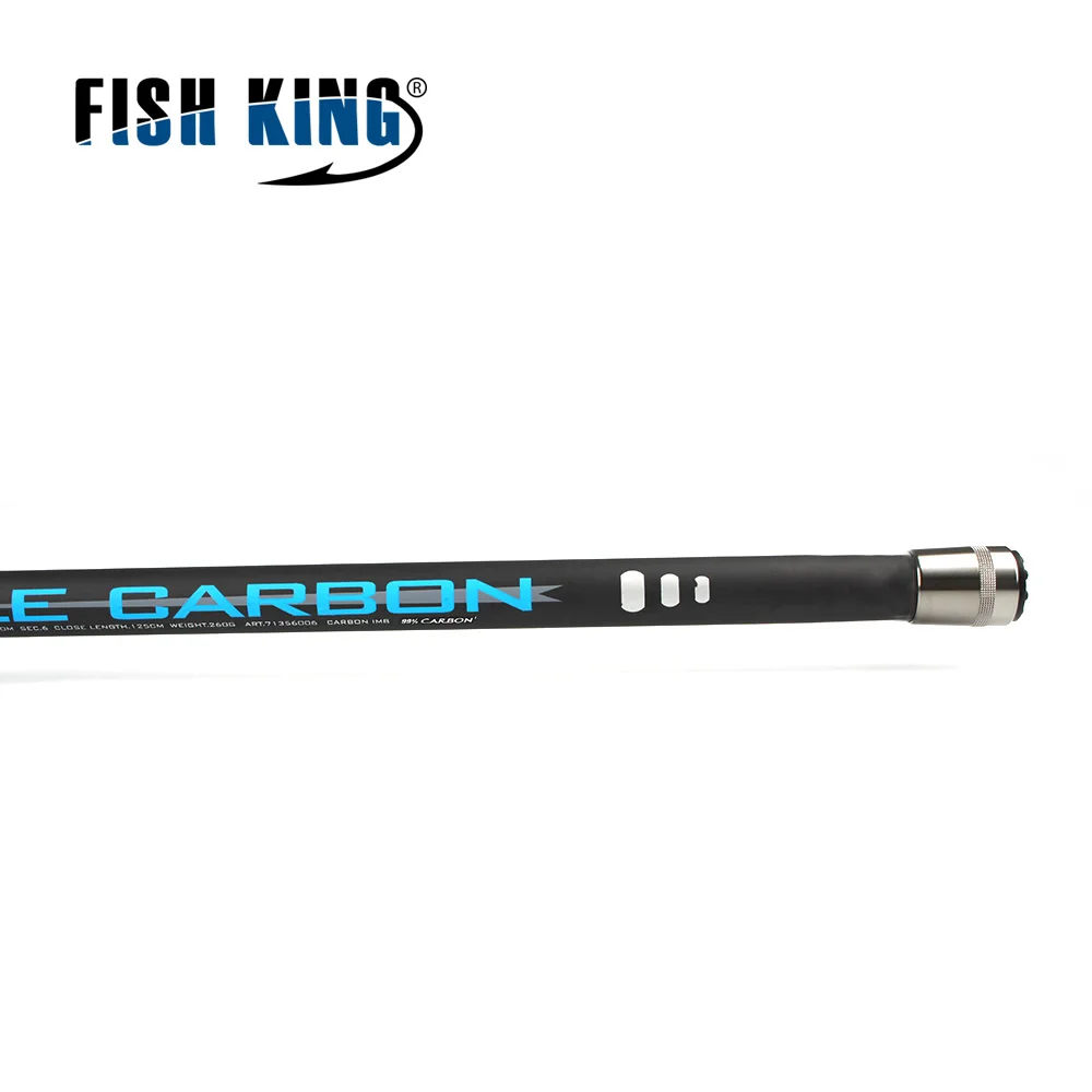 FISH KING power ручная Удочка с. Вт 10-30 г 99% углерод 5-7 секс стандарт 5-7 м длина сжатия 128 см Фидер углеродная телескопическая рыбалка
