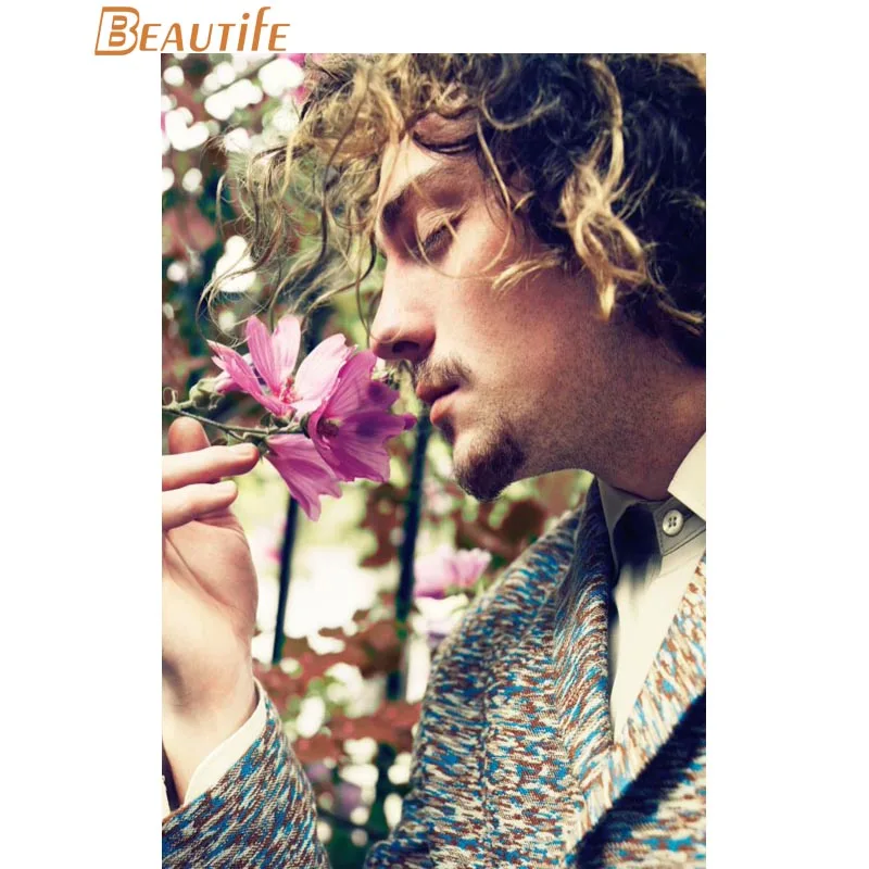 Custom Aaron Taylor-Johnson Poster Home Decoration Fashion Silk Fabric Wall Print More Size | Дом и сад