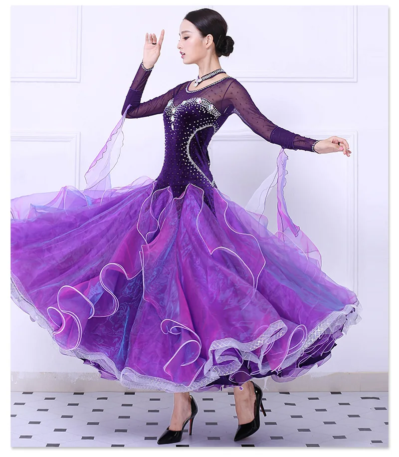 Стандартные платья для бальных танцев новинка 2021 высококачественный