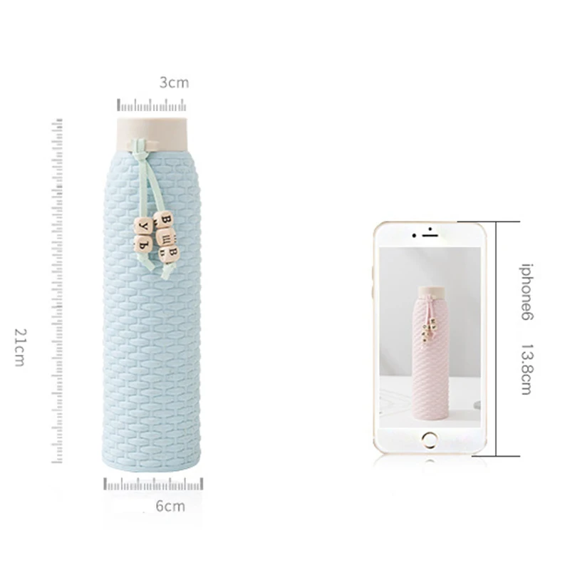 

High quality creative portable wheat straw type rattan glass water cup leakproof anti-squeezing fresh milk drinking water bottle