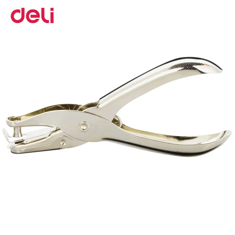 Deli металлическая ручка с дыроколом нормель дизайн Твердый серебристый цвет одно