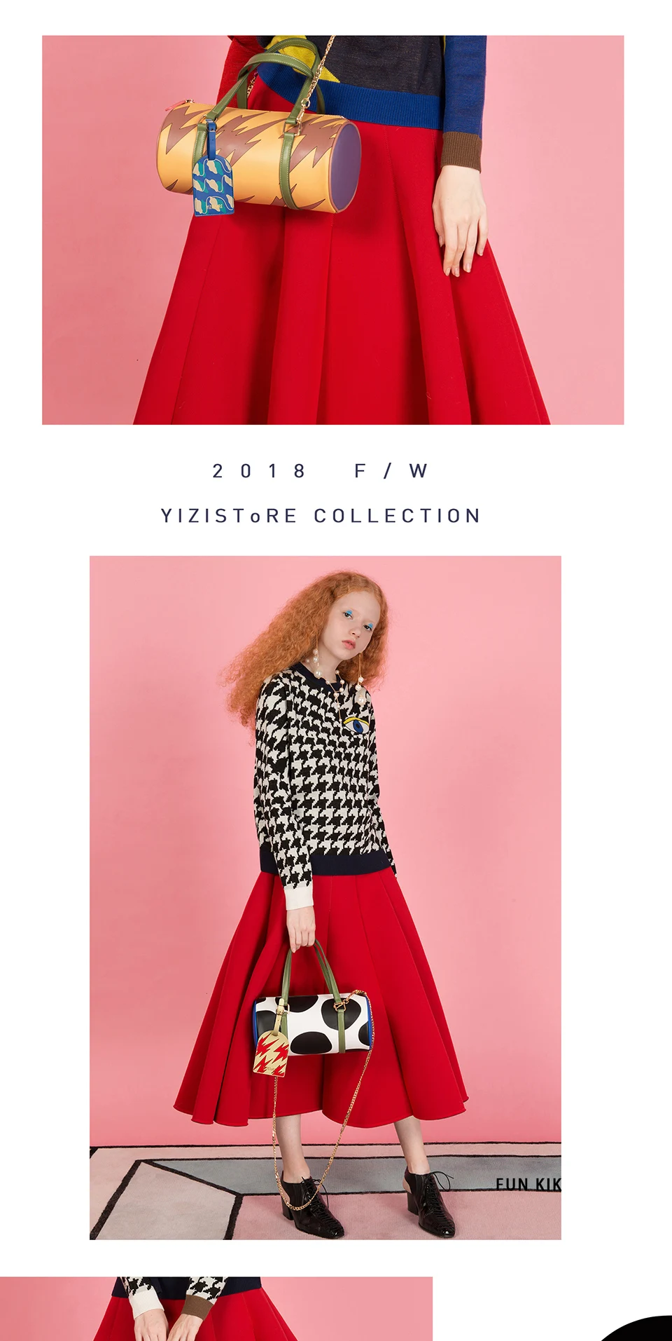 YIZISTORE Модные pu кожаные принтованные Классические Сумки на цепочке для женщин в 4 стилях [FUN KIK]