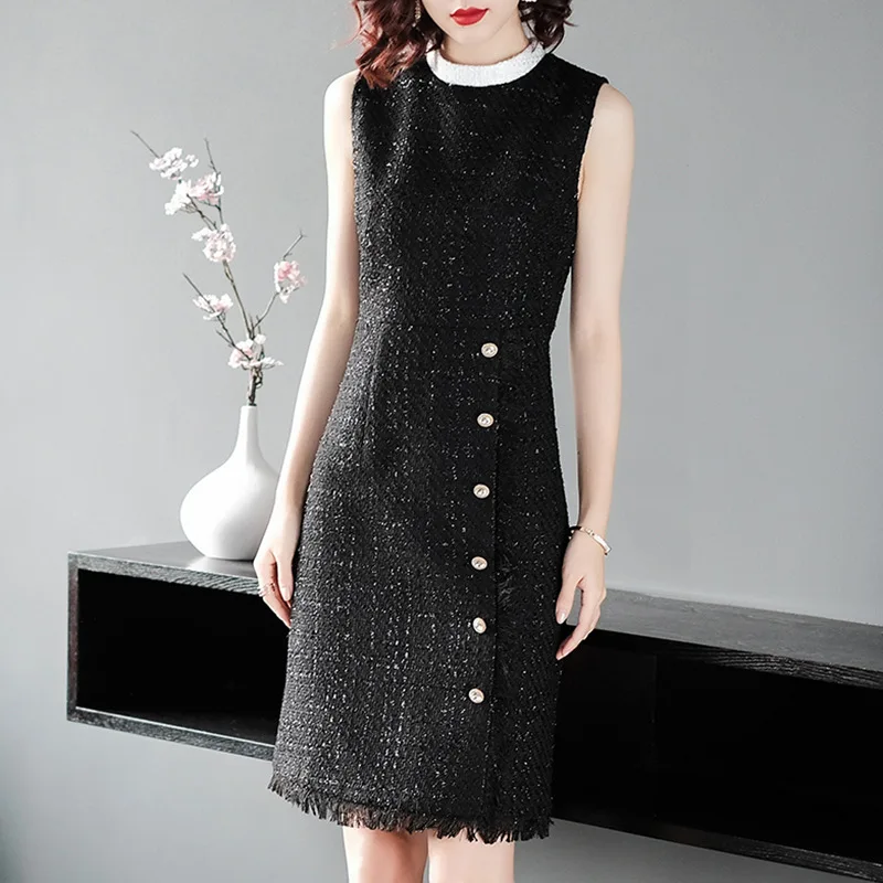 Женский твидовый комплект из 2 предметов Элегантная короткая куртка +