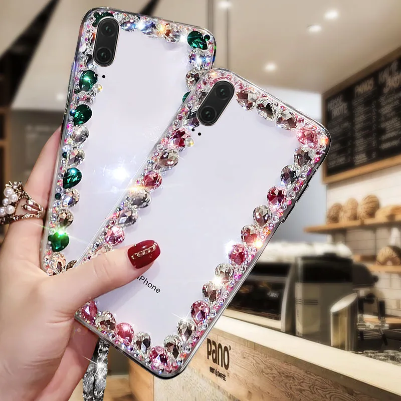 Великолепный бриллиантовый чехол для телефона Huawei P20 Жесткий Чехол