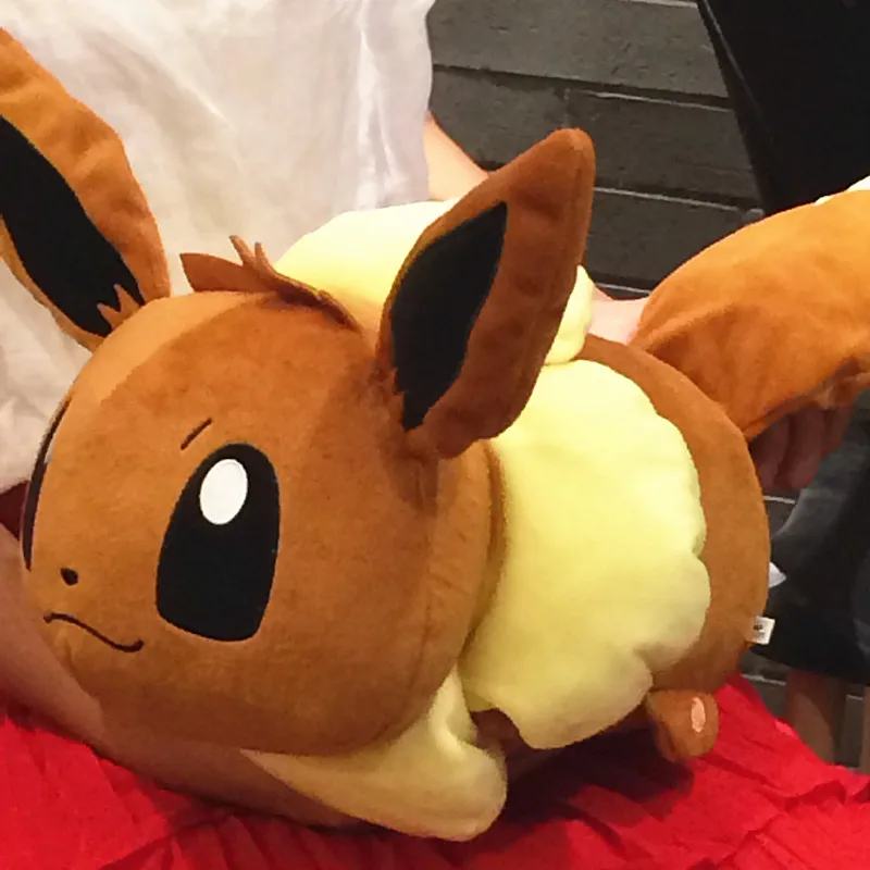 Pokemon 48cm Eevee Plush Toy Anime Brinquedos Cute Stuffed Doll for Children Soft pillow | Игрушки и хобби