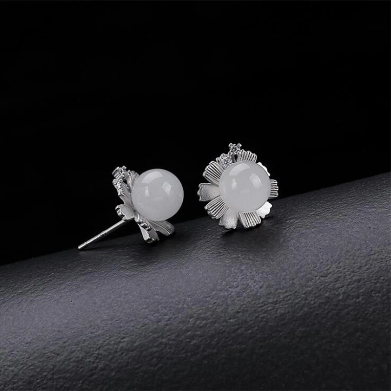 Женские Геометрические серьги гвоздики из 100% стерлингового серебра 925 пробы