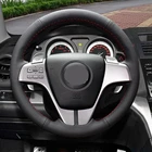 GNUPME DIY искусственная кожа рулевое колесо Крышка черный чехол рулевого колеса автомобиля для старых Mazda 6 2009 Mazda 6