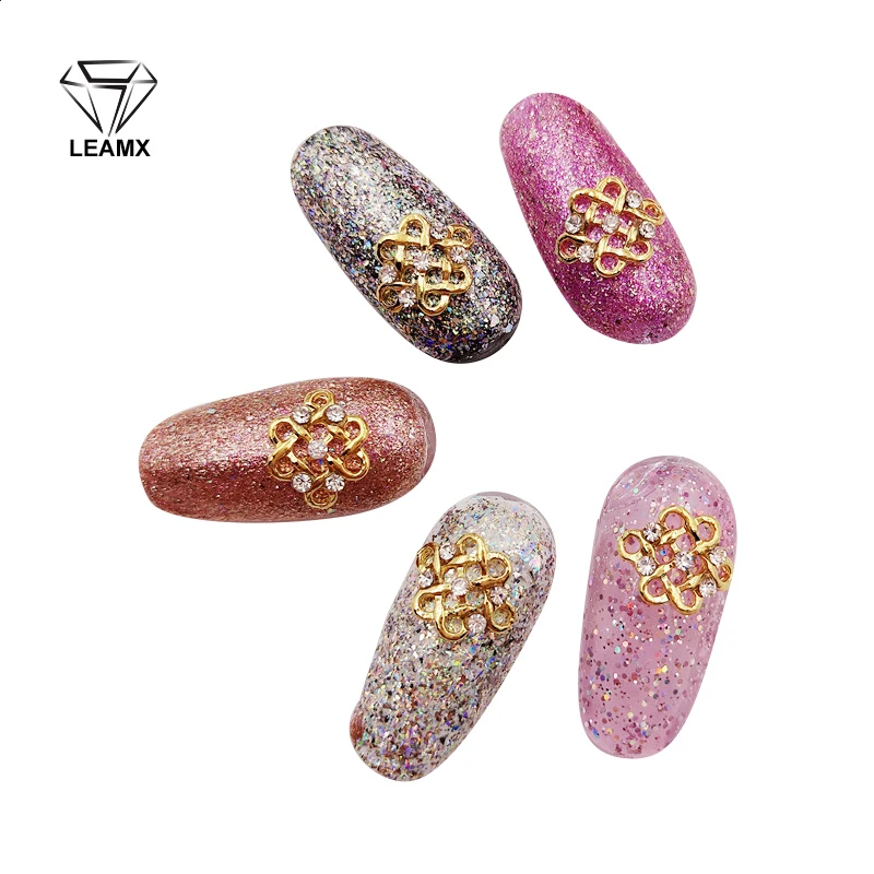 

10 PCS/bag New 3D Nail Art Decorations Rhinestone Embellishment Alloy Charm Decoration Beautiful Girl Nail Supplies