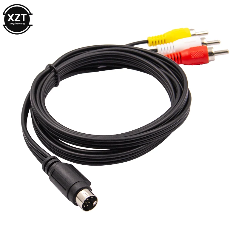 1 5 м Ретро бит AV RCA аудио видео кабель для Sega Genesis 2 3 II III Соединительный шнур 3RCA к 9 pin