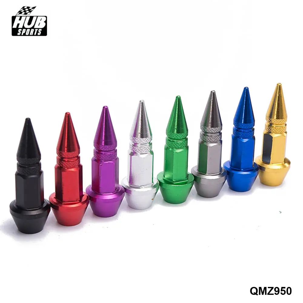 10SET Aluminium Alloy Spike Shape Car Tire Valves Accessories Valve Stem Cap HU QMZ950 10T|aluminum spikes|cap capcap stem |