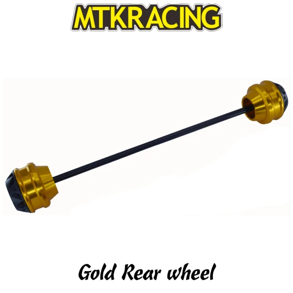 Golden rear wheel MTKRACING для Yamaha Tracer 900 GT CNC переднее колесо осевой слайдер амортизатор защита от падения - Цвет: Golden rear wheel