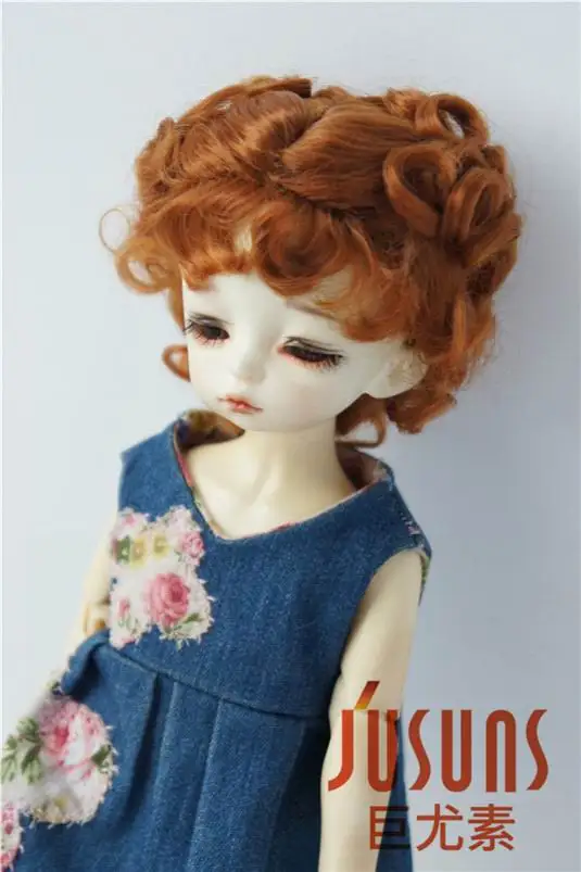 Модные кукольные парики JD048 1/6 1/4 1/3 размер 6-7 дюймов 7-8-9 Классический курчавый bjd