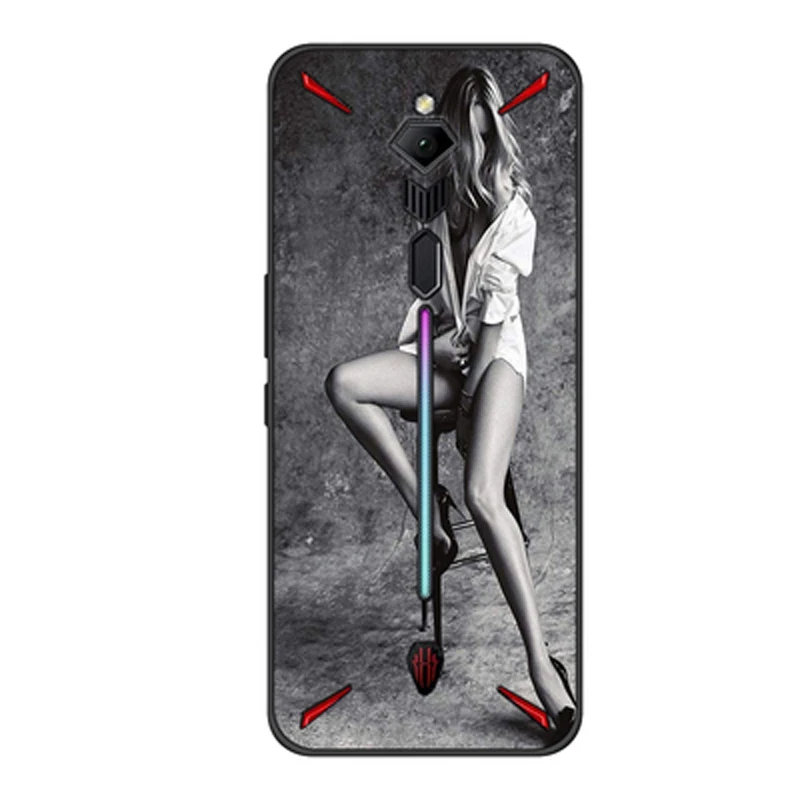 Красивый чехол для Nubia Red magic 3 Мягкая силиконовая задняя крышка для Nubia Redmagic3 чехол для телефона Redmagic 3 NX629J корпус TPU бампер