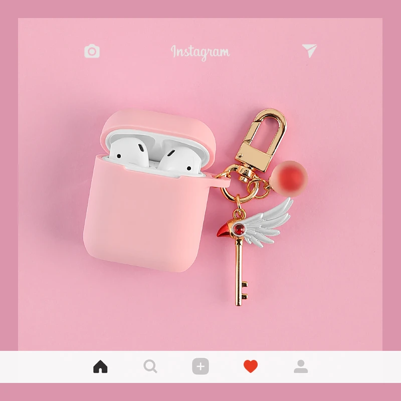 Япония милый аниме мультфильм карточка Captor Брелок Сакура силиконовый Bluetooth