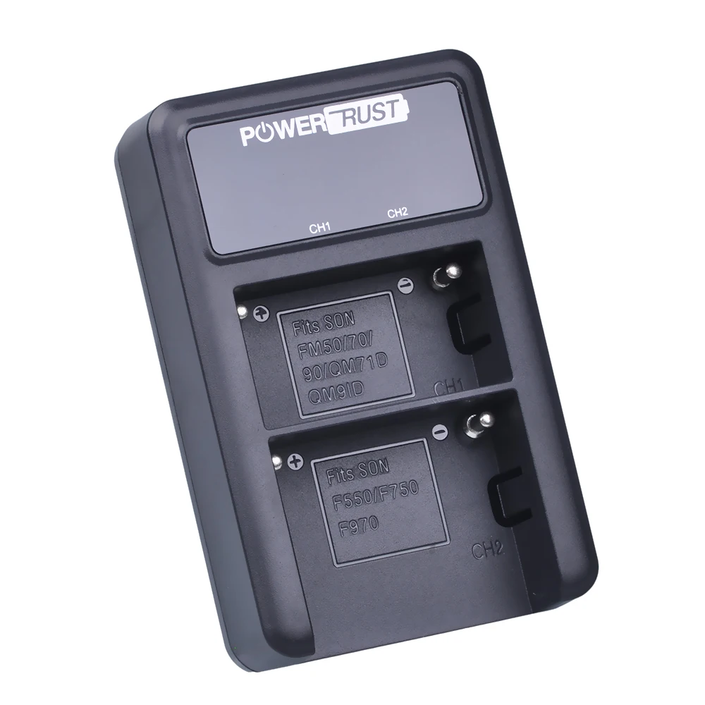 PowerTrust LED Dual USB Charger для Sony NP-FM50 NP-FM70 NP-FM90 NP-FM500h NP-F550 NP-F570 NP-F750 NP-F770 | Электроника
