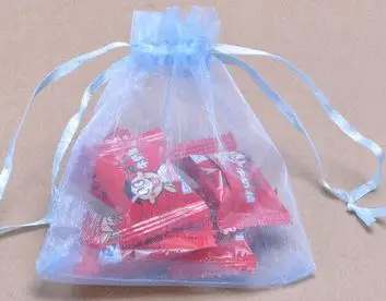 Бесплатная доставка 100 шт./лот маленькие Мини-мешки из органзы 5x7 см мешки для