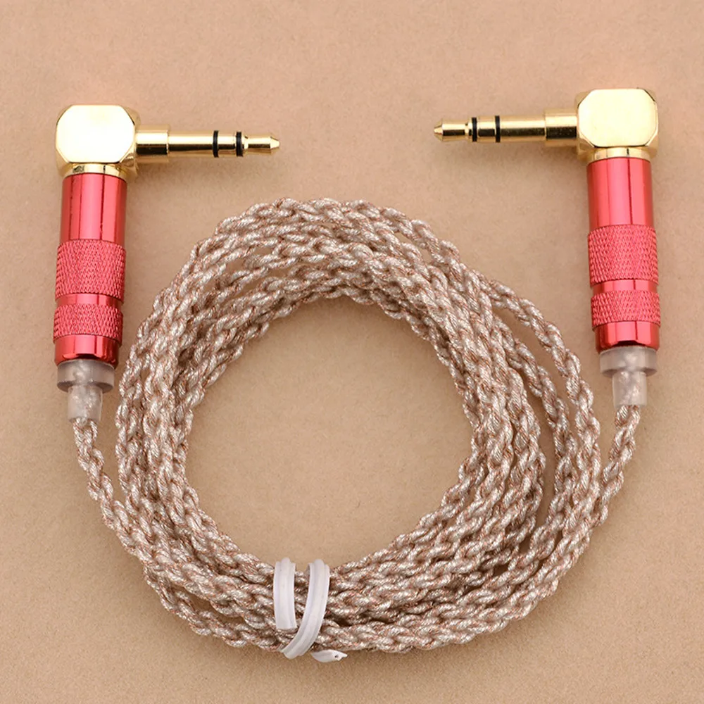 Hot Sales 1.2M FENGRU 10pcs/lot AUX Cable Male toMale Stereo Audio For Walnut V2/V2S/V3 Zishan Z1/Z2/Z3 Amplifier MP3 |