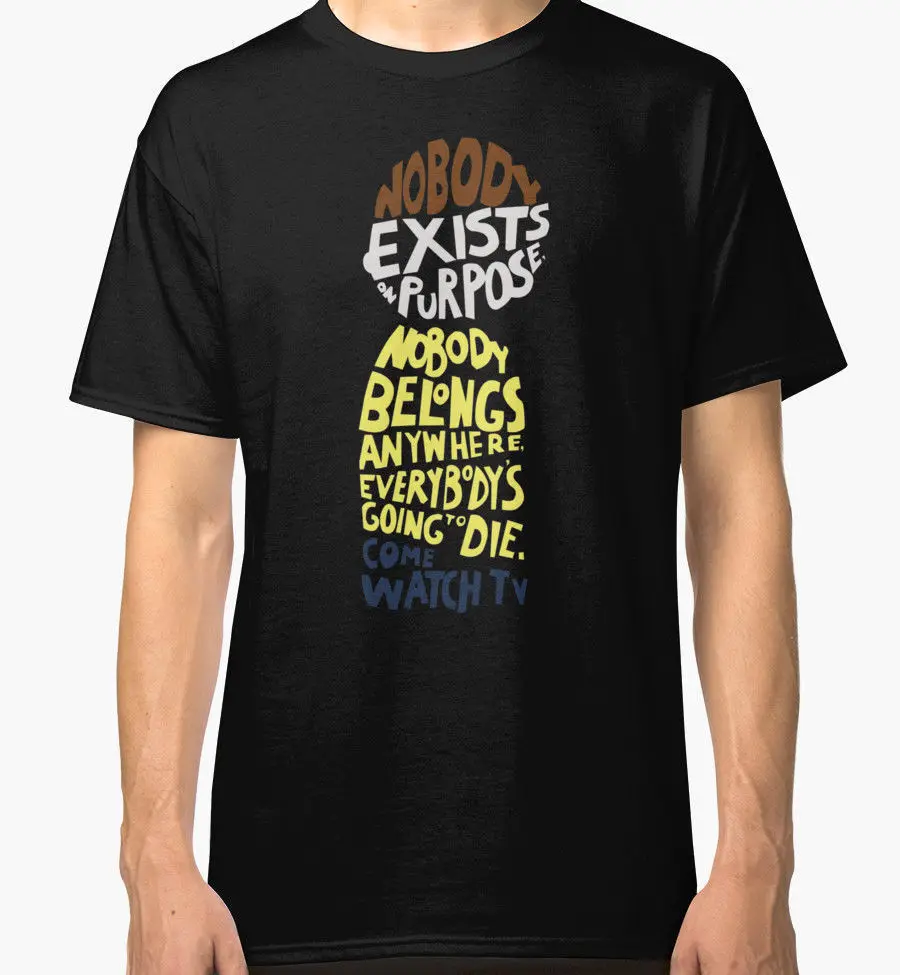 Rick and Morty Typhography NEW TEE SHIRT SIZE S-3XL Free shipping Harajuku Tops t shirt Fashion Classic Unique | Мужская одежда
