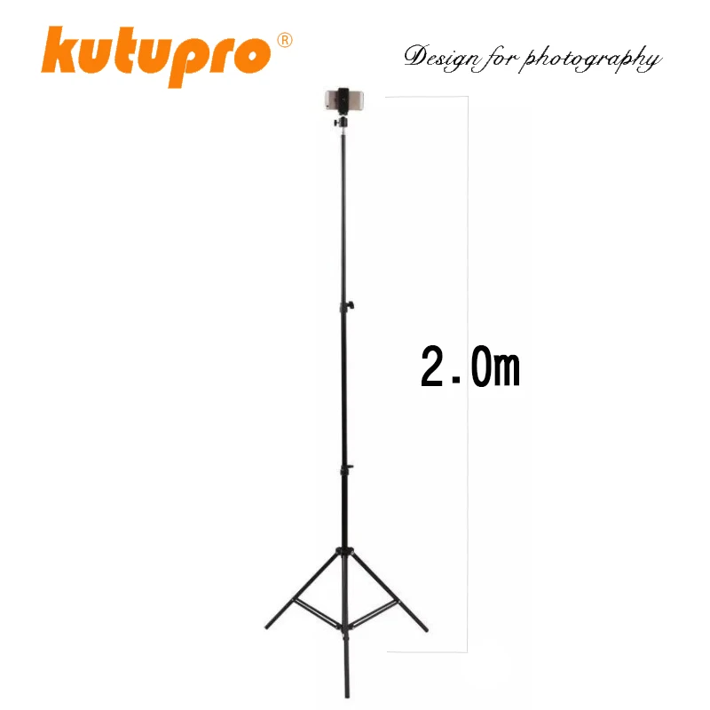 Kutupro 42-110cm1/4 головки штатива маяка для студийной фотосъемки складной штатив