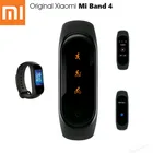 Умный Браслет Xiaomi Mijia Band 4, оригинальный Фитнес браслет с Bluetooth 5,0 и цветным сенсорным экраном AMOLED, музыка, AI, измерение пульса