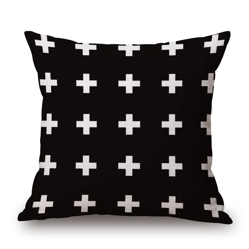 new 2018 nordic style home decoration black and white cushion cover tree geometric almofada letter cojines 18 designs | Дом и сад