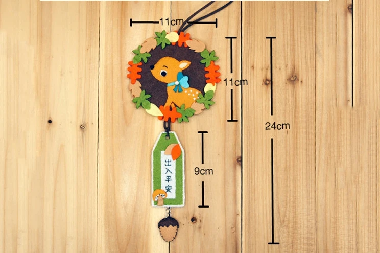 Украшения ручной работы с оленями нетканые поделки сумка для шитья подвеска