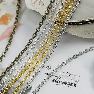 

20M/lot 1.6MM/w (Bronze/Silver/Gold/Nickel ^^) Metal Chains Jewelry O Shape Chain Jewelry Findings & Components