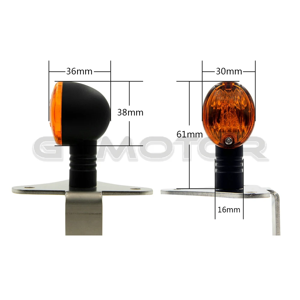 12V21W кошачий глаз кафе гонщик скремблер водонепроницаемый мотоцикл указатель