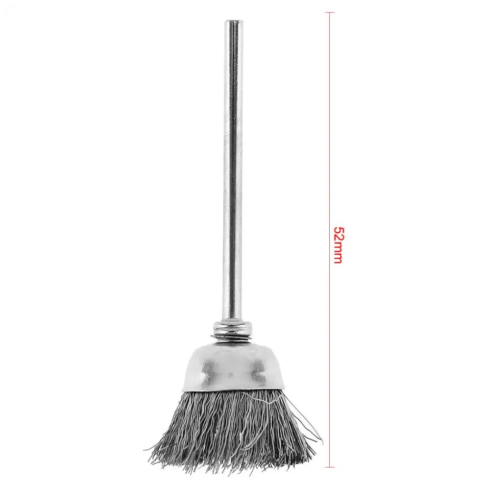 Металличесая щетка 8 мм щеточный мини проволочная из нержавеющей стали чаша shape