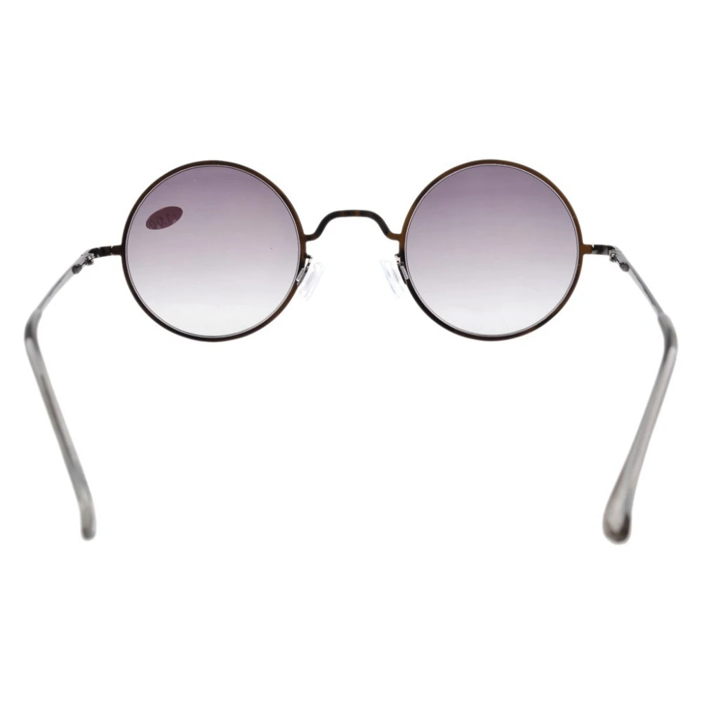 R1503 пружинные петли Eyekepper Круглые Солнцезащитные очки коричневые линзы/серые