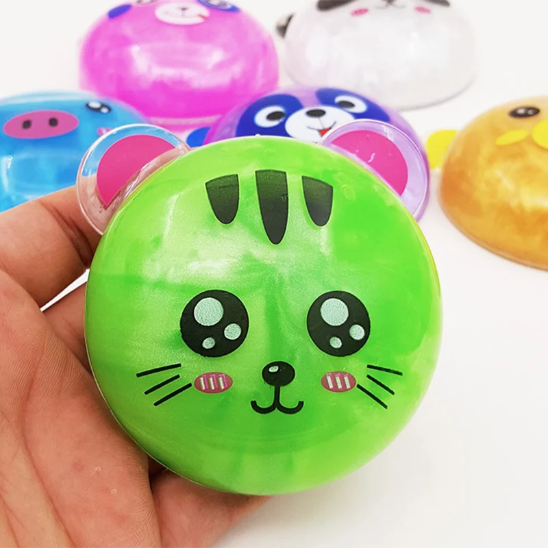 6 шт./лот лидер продаж милая разноцветная глина в виде животных умный пластилин