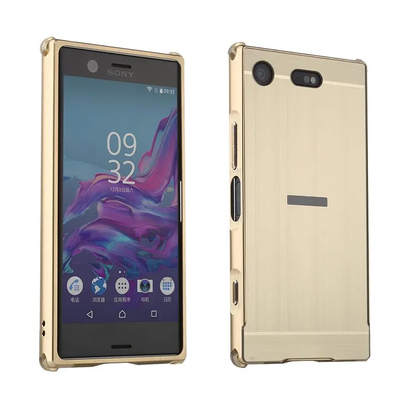 Роскошный чехол для sony Xperia XZ1, компактный металлический алюминиевый каркас, Ультратонкий Пластиковый чехол для sony XZ1 Compact