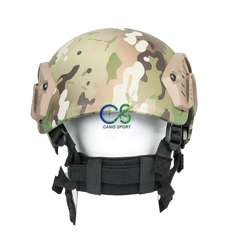 Airsoft тактический нейлоновый шлем в военном W/NVG крепление с боковой рельсовой gs9-0019