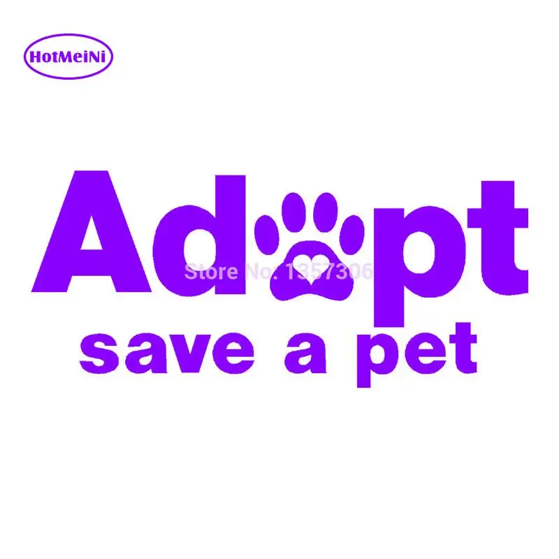 13cm x 7.5cm Adopt Save A Pet Car Sticker Vinyl Decal Window Truck Bumper Auto SUV Door 13 Colors | Автомобили и мотоциклы