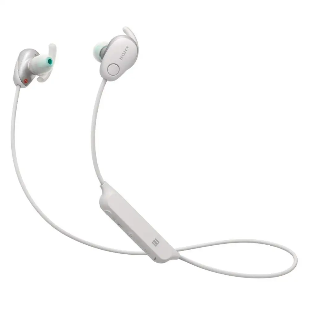SONY WI-SP600N Беспроводные спортивные наушники с шумоподавлением с микрофоном, NFC водонепроницаемые наушники - Цвет: Белый