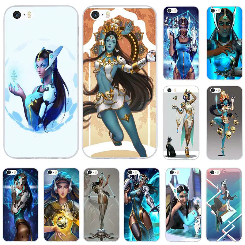 Symmetra Overwatchs герой OW мягкие силиконовые чехлы для телефона из ТПУ чехол iPhone X 10 7 8