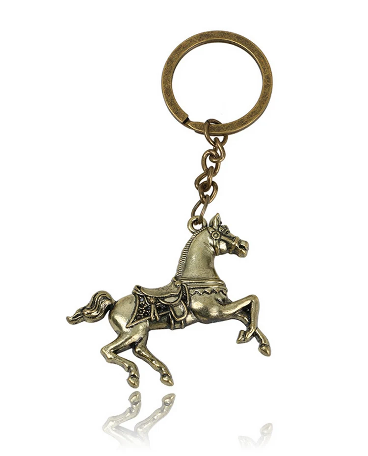 100 шт./лот брелок с серебряной лошадкой мини брелоки лошадьми Новинка