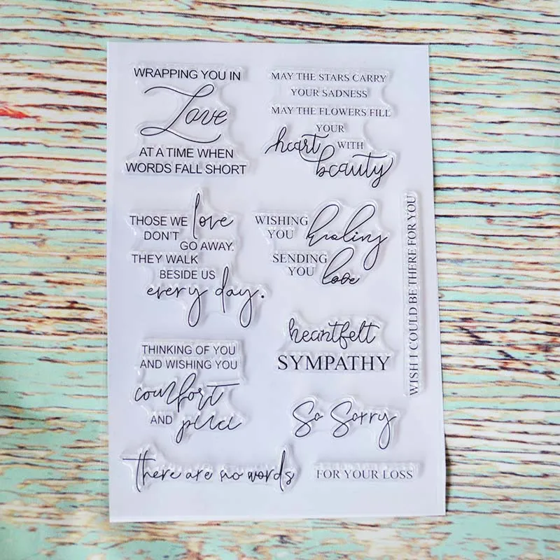 Хорошие слова Любовь Прозрачный штамп фотоальбом для скрапбукинга/изготовления