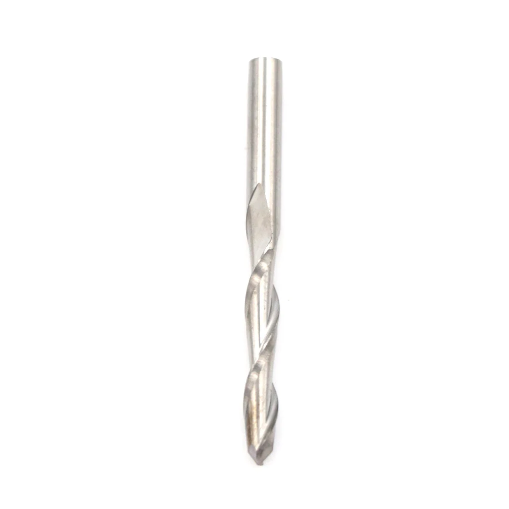 

2pcs 22mm 3.175mmSolid Carbide Spiral Ball Nose End Mill CNC Engraving Bit