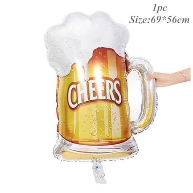 Cheers cup 1 шт пивная чашка фольга фон для фотосессий-воздушный шар для вечерние принадлежности, день рождения украшения для взрослых - Цвет: Cheers cup