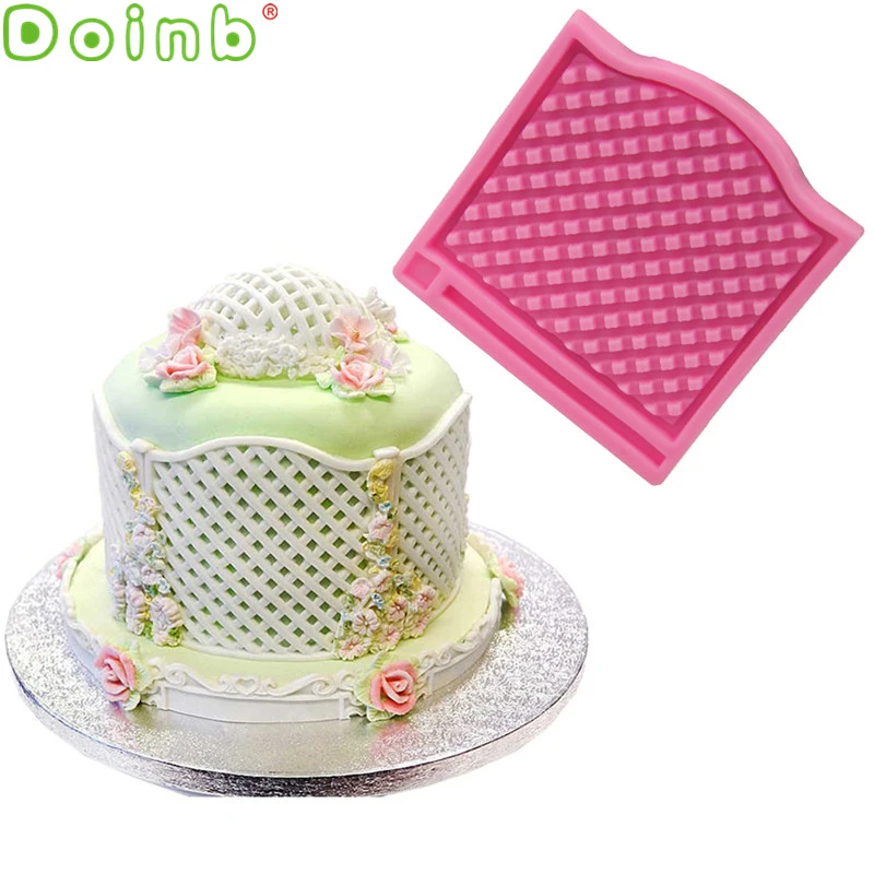 Решетки забора Корзина Силиконовые формы помадка Формы для тортов Свадебные