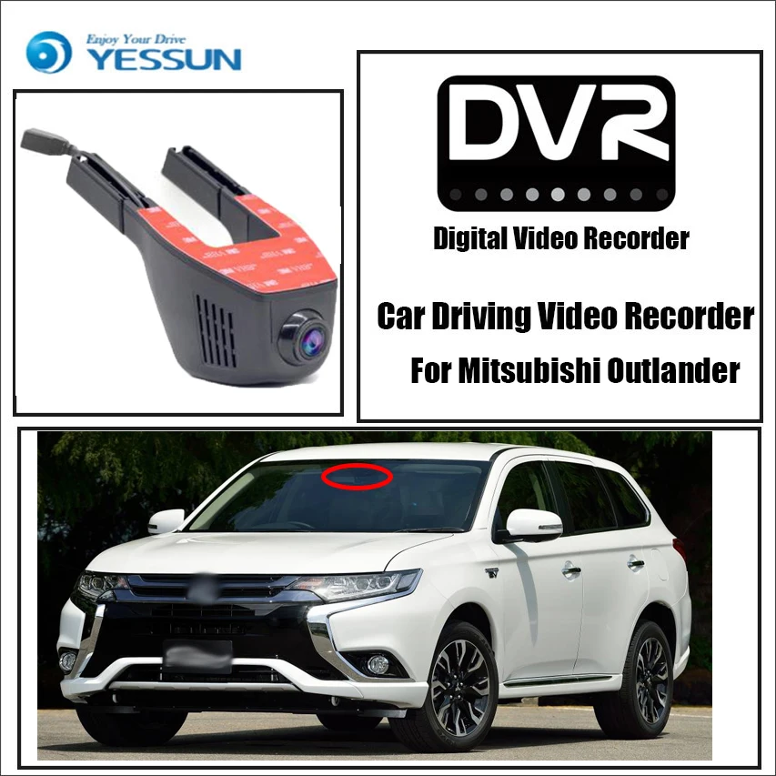 YESSUN для Mitsubishi Outlander автомобильный видеорегистратор DVR мини приложение управления