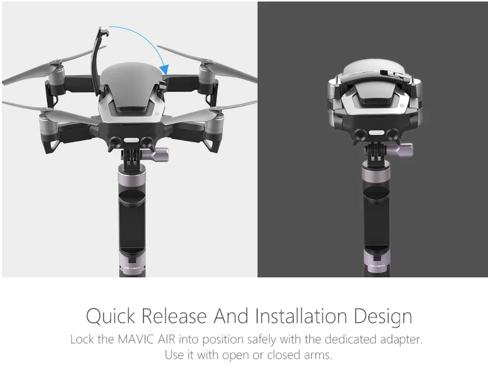 PGYTECH Mavic Воздушный Ручной штатив карданный ручной PTZ стабилизатор Экшн-камера держатель для DJI Mavic Air smart аксессуар