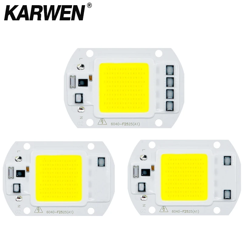 

COB LED Lamp Chip 3W 5W 7W 9W 10W 20W 30W 50W 220V Smart IC No Need Driver Lampada LED Bulb Flood Light chips Spotlight Lighting