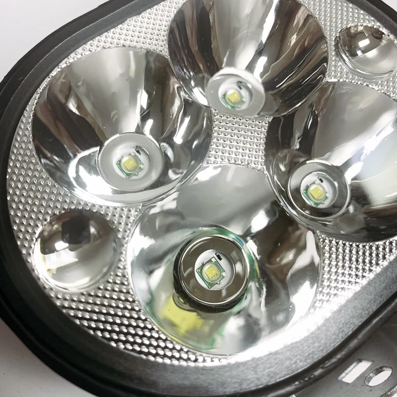 4 светодиодные круглые 27 Вт белые/Янтарные Автомобильные фары s бульдор