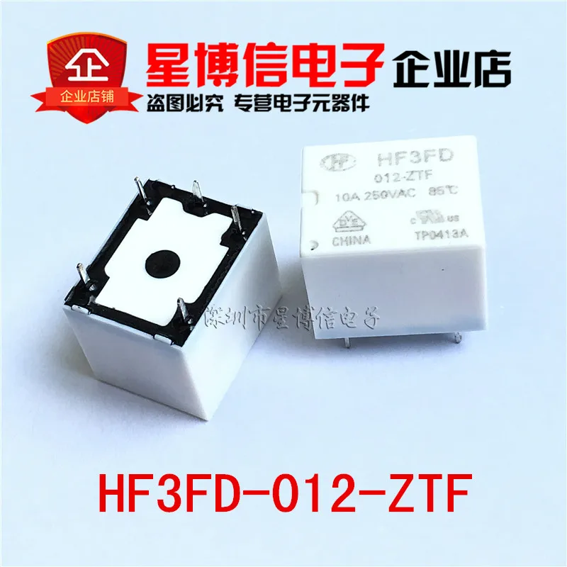 Бесплатная доставка 10 шт. 100% оригинальная модель HF HF3FD-012-ZTF 5PINS 10A 12VDC 250VAC новая |