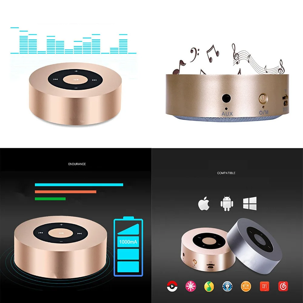 AKASO A8 Беспроводной бас Колонка Bluetooth для iPhone Android MP3 Портативный аудио Поддержка 32G