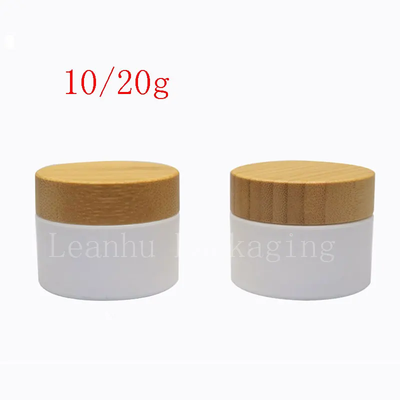 Unique empty bamboo cosmetic container for cosmetics packaging , bamboo bottle  white cream jar with bamboo lid, bamboo pot tin