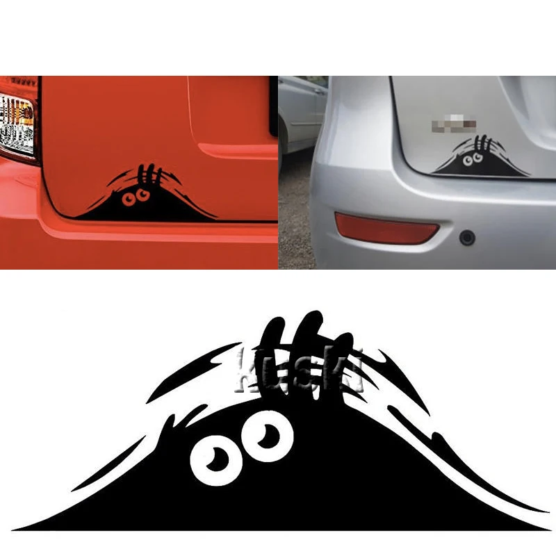 BOOMBLOCK Забавный подглядывающий монстр наклейки для автомобиля Audi A3 A4 B7 B8 B6 A6 C6 C5 Q5